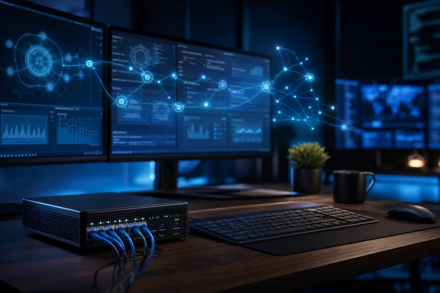 Painel de automação e IA privada